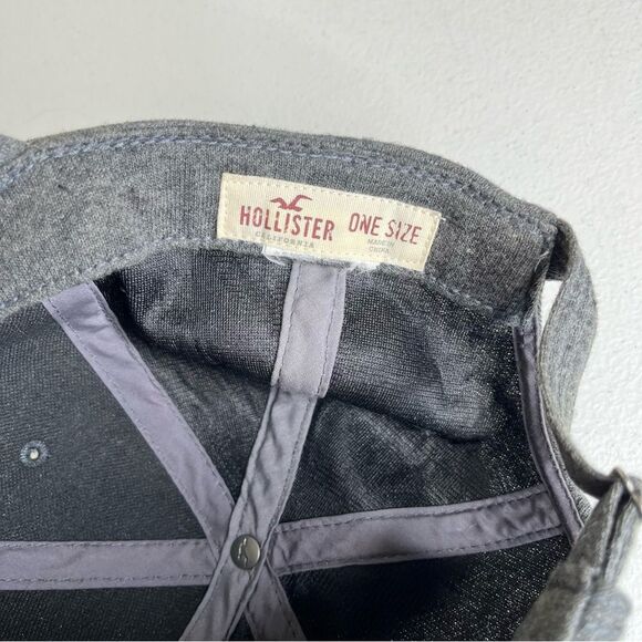 Hollister I Need A Coffee Gray Adjustable Low Profile Ball Cap Hat One Size - Picture 9 of 12